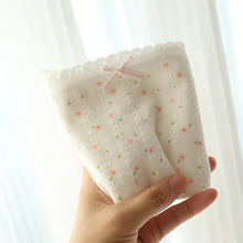 Load image into Gallery viewer, French Floral Underwear Jacquard Pure Cotton Lingerie Sweet Medium Waist Panties Briefs for Women Lady Cute Triangular Pants Girls Student
