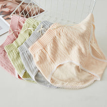 Load image into Gallery viewer, Women's Plus Size Underwear Pure Cotton Crotch Sexy Shorts High Waist Bow Seamless Lace Briefs Triangular Breathable Female Panties Underpants
