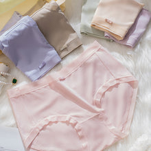 Load image into Gallery viewer, 3pcs Gift Box Packing Middle Waist Modal Women Underwear Breathable Mulberry Silk Panties Bacteriostatic briefs For Ladies Comfortable Female underpants Innerwear
