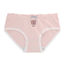 Load image into Gallery viewer, Middle Waist Girls Cute Underwear Cotton Underpants Breathable Female Panties Sweet Seamless Ladies Briefs Innerwear Women Lingerie
