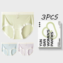 Load image into Gallery viewer, 3pcs Gift Box Packing Middle Waist Women Underwear Breathable Mulberry Silk Panties Bacteriostatic briefs For Ladies Comfortable Female underpants Innerwear
