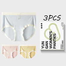 Load image into Gallery viewer, 3pcs Gift Box Packing Middle Waist Women Underwear Breathable Mulberry Silk Panties Bacteriostatic briefs For Ladies Comfortable Female underpants Innerwear
