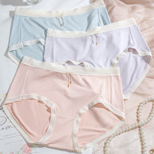 Load image into Gallery viewer, 3pcs Gift Box Packing Middle Waist Women Underwear Breathable Mulberry Silk Panties Bacteriostatic briefs For Ladies Comfortable Female underpants Innerwear
