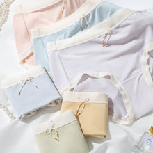 Load image into Gallery viewer, 3pcs Gift Box Packing Middle Waist Women Underwear Breathable Mulberry Silk Panties Bacteriostatic briefs For Ladies Comfortable Female underpants Innerwear
