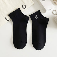 Load image into Gallery viewer, New Style Black &amp; White Design Girls Cute Socks Women Cartoon Fashion Harajuku Short Breathable Sweat Absorption Soft Sock

