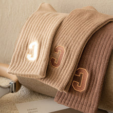 Load image into Gallery viewer, Women's Mid-height Long Tube Warm Cotton Thick Socks Embroidery Letter C Ladies Sports Socks Autumn Winter Korean Fashion Solid Color Harajuku Comfortable Home Sock
