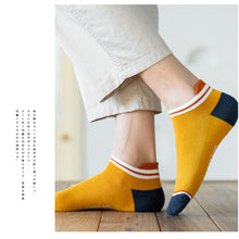 Load image into Gallery viewer, Men Boy Cotton Socks Sports Athletic Mesh Socks Casual Fashion Comfortable Short Breathable Sweat Absorption Soft Ankle Stocking Socks
