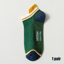 Load image into Gallery viewer, Men Boy Cotton Socks Sports Athletic Mesh Socks Casual Fashion Comfortable Short Breathable Sweat Absorption Soft Ankle Stocking Socks
