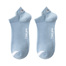 Load image into Gallery viewer, Men Bright Color Devil's Eye Cotton Ankle Socks Athletic Casual Solid Comfortable Breathable Sweat Absorption Sock Street Fashion Sport Travel Running Socks
