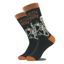Load image into Gallery viewer, Men Cartoon Animal Midtube Socks Combed Fashion Hip Hop Trend Harajuku Shark Clown Skateboard Oil Painting Colorful Happy Funny Long Cotton Socks
