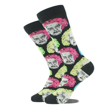 Load image into Gallery viewer, Men Cartoon Animal Midtube Socks Combed Fashion Hip Hop Trend Harajuku Shark Clown Skateboard Oil Painting Colorful Happy Funny Long Cotton Socks
