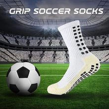Load image into Gallery viewer, Anti Slip Sock Football Soccer Socks Badminton Basketball Silicone Sport Thick Socks Men Running Wearable Sock Men Women Yoga Trampoline Socks
