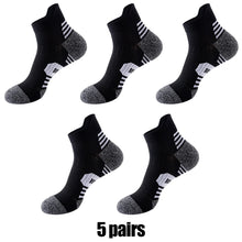 Load image into Gallery viewer, 5 Pairs New Spring Men's Socks AnkleThick Knit Professional Sports Sock Outdoor Fitness Breathable Quick Dry Wear-resistant Short Running Sock
