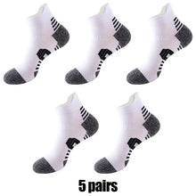 Load image into Gallery viewer, 5 Pairs New Spring Men's Socks AnkleThick Knit Professional Sports Sock Outdoor Fitness Breathable Quick Dry Wear-resistant Short Running Sock
