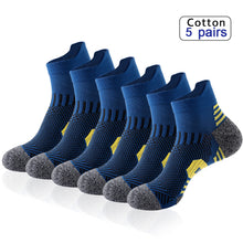 Load image into Gallery viewer, 5 Pairs New Spring Men's Socks AnkleThick Knit Professional Sports Sock Outdoor Fitness Breathable Quick Dry Wear-resistant Short Running Sock
