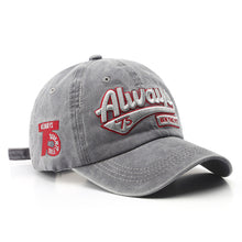 Load image into Gallery viewer, Adjustable Antique Finish and Water-washing Finish Hat Letter Embroidery Casual Outdoor Baseball Unisex Cap Men Street Trend Cool Cap Sun Hat Peaked Cap
