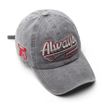 Load image into Gallery viewer, Adjustable Antique Finish and Water-washing Finish Hat Letter Embroidery Casual Outdoor Baseball Unisex Cap Men Street Trend Cool Cap Sun Hat Peaked Cap

