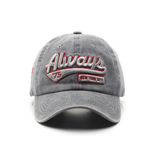 Load image into Gallery viewer, Adjustable Antique Finish and Water-washing Finish Hat Letter Embroidery Casual Outdoor Baseball Unisex Cap Men Street Trend Cool Cap Sun Hat Peaked Cap

