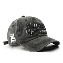 Load image into Gallery viewer, Adjustable Antique Finish and Water-washing Finish Hat Letter Embroidery Casual Outdoor Baseball Unisex Cap Men Street Trend Cool Cap Sun Hat Peaked Cap
