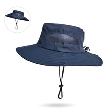 Load image into Gallery viewer, New Sun Protection Wide Brim Fishing Hat Summer Breathable Mesh Camping Hiking Caps Anti-UV Sun Hat Mountaineering Caps Panama Hat for Women and Men
