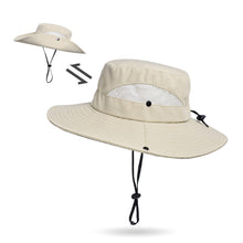 Load image into Gallery viewer, New Sun Protection Wide Brim Fishing Hat Summer Breathable Mesh Camping Hiking Caps Anti-UV Sun Hat Mountaineering Caps Panama Hat for Women and Men
