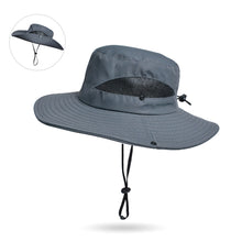 Load image into Gallery viewer, New Sun Protection Wide Brim Fishing Hat Summer Breathable Mesh Camping Hiking Caps Anti-UV Sun Hat Mountaineering Caps Panama Hat for Women and Men
