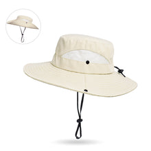 Load image into Gallery viewer, New Sun Protection Wide Brim Fishing Hat Summer Breathable Mesh Camping Hiking Caps Anti-UV Sun Hat Mountaineering Caps Panama Hat for Women and Men
