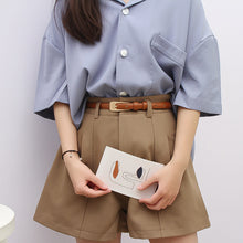 Load image into Gallery viewer, PU Leather Thin Belt Women's Fashion Casual Accessories Luxury Design Girdle Korean Adjustable Metal Buckle Waist Decoration For Female

