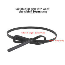 Load image into Gallery viewer, PU Leather Thin Knot Belt Women's Fashion Casual Accessories Luxury Design Girdle Korean Corset Adjustable Metal Buckle Waist Decoration For Female
