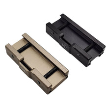 Load image into Gallery viewer, Tactical Flashlight Slot Remote Switch Rail Pads Metal fixing Base Fits 20mm Rails PEQ Flashlight Rat Tail Card Slot Accessory

