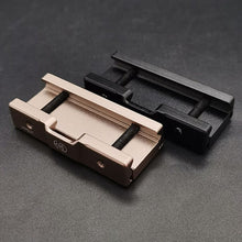 Load image into Gallery viewer, Tactical Flashlight Slot Remote Switch Rail Pads Metal fixing Base Fits 20mm Rails PEQ Flashlight Rat Tail Card Slot Accessory

