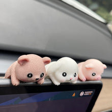 Load image into Gallery viewer, Car Center Console Navigator Screen Lying Animal Decoration For Computer Display Rabbit Panda Koala Pig Bear
