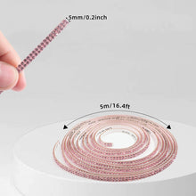 Load image into Gallery viewer, 1m/5m 3.2ft/16ft Car DIY Auto Decorative Stickers Crystal Diamond Car Decoration Accessories Double Rows Stickers Auto Interior Cover
