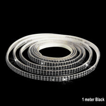 Load image into Gallery viewer, 1m/5m 3.2ft/16ft Car DIY Auto Decorative Stickers Crystal Diamond Car Decoration Accessories Double Rows Stickers Auto Interior Cover
