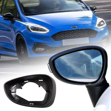 Load image into Gallery viewer, Car Exterior Side Mirror Housing Frame Holder For Ford Fiesta MK7 09-15 Glossy Glass Surround Rear View Mirror Frame Bracket Accessories
