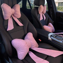 Load image into Gallery viewer, Car Headrest Neck Pillow Bow Seat Pillow Waist Cushion for Four Seasons Accessories Automotive
