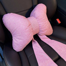 Load image into Gallery viewer, Car Headrest Neck Pillow Bow Seat Pillow Waist Cushion for Four Seasons Accessories Automotive
