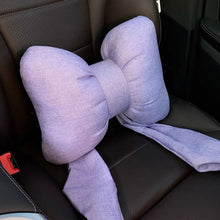 Load image into Gallery viewer, Car Headrest Neck Pillow Bow Seat Pillow Waist Cushion for Four Seasons Accessories Automotive

