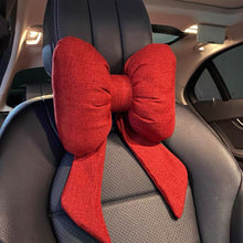 Load image into Gallery viewer, Car Headrest Neck Pillow Bow Seat Pillow Waist Cushion for Four Seasons Accessories Automotive

