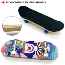 Load image into Gallery viewer, Wooden Fingerboard Set Finger Scooter Finger Skate Board Maple Wood Professional Mini Skateboard Kid Toys for Boys
