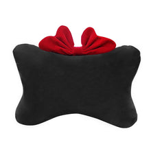 Load image into Gallery viewer, Car Seat Belt Shoulder Cover Neck Headrest Pillow Steering Wheel Cover Tissue Box Red Bow
