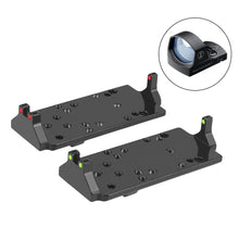 Load image into Gallery viewer, 1PC Glock P1 G17 Base Red Green Fiber Optic Slide Gaskets For Glock RMR/VENOM/ MROS Base Clamps

