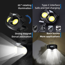 Load image into Gallery viewer, 1PC Outdoor Multi-Function Owl LED Strong Light Induction Light Portable Removable Camping Fishing Headlight COB Warning Lamp
