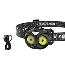 Load image into Gallery viewer, 1PC Outdoor Multi-Function Owl LED Strong Light Induction Light Portable Removable Camping Fishing Headlight COB Warning Lamp
