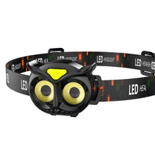 Load image into Gallery viewer, 1PC Outdoor Multi-Function Owl LED Strong Light Induction Light Portable Removable Camping Fishing Headlight COB Warning Lamp
