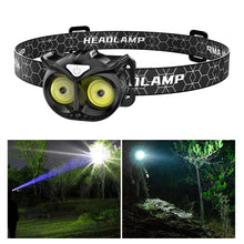 Load image into Gallery viewer, 1PC Outdoor Multi-Function Owl LED Strong Light Induction Light Portable Removable Camping Fishing Headlight COB Warning Lamp
