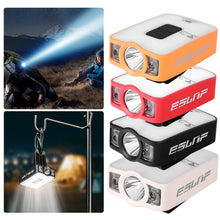 Load image into Gallery viewer, 1PC Multi-Function Smart Sensing Cap Clamp Light Large Capacity Outdoor Camping Fishing Headwear LED Working Light USB Charging
