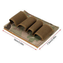 Load image into Gallery viewer, 1PC Outdoor Multifunctional 4-Hole Shotgun Sticker Equipment EDC Tactical Self-Adhesive Cloth Bullet Bag MOLLE Accessories
