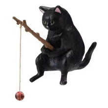 Load image into Gallery viewer, Cute Car Interior Decoration Fishing Cat Resin Auto Rearview Mirror Pendant Air Outlet Navigation Screen Car Accessories Ornament
