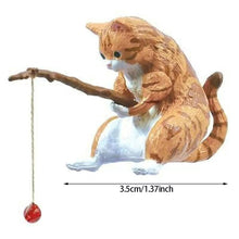 Load image into Gallery viewer, Cute Car Interior Decoration Fishing Cat Resin Auto Rearview Mirror Pendant Air Outlet Navigation Screen Car Accessories Ornament
